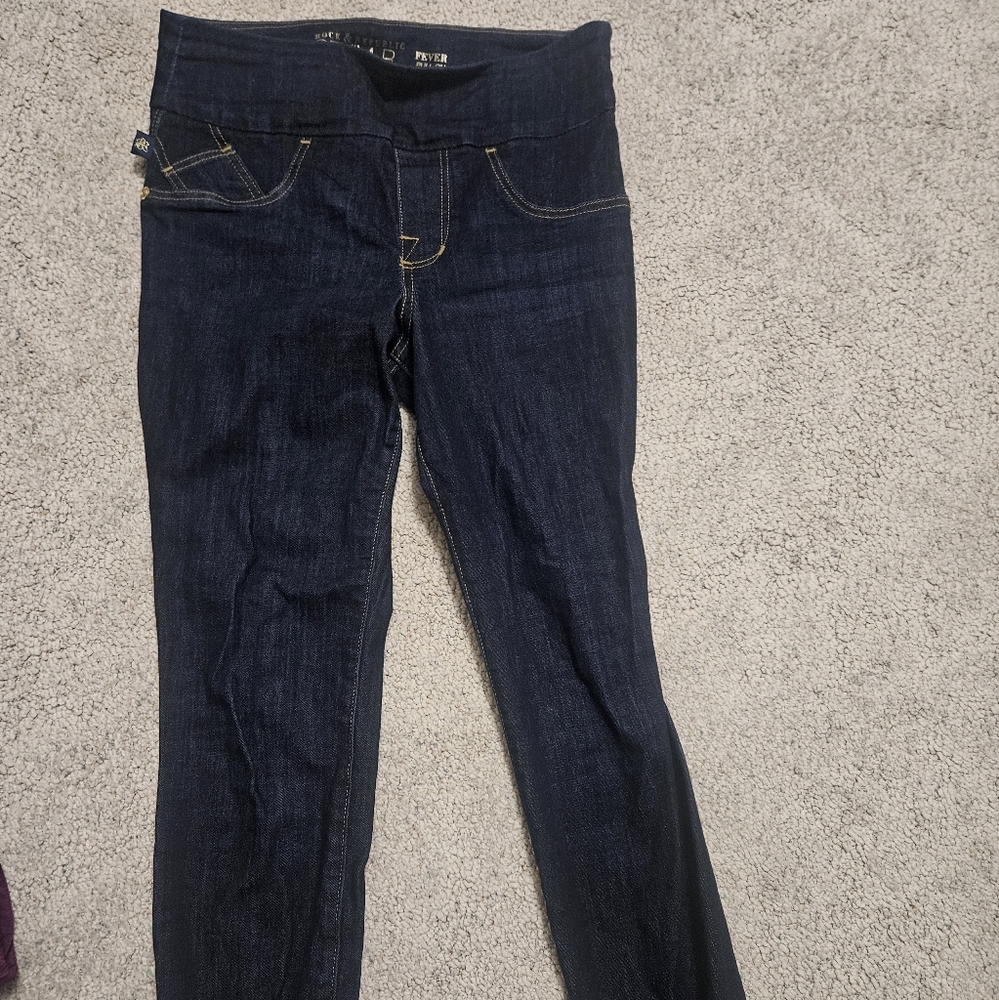 Rock & Republic Slimming Dark Blue Denim Jeans